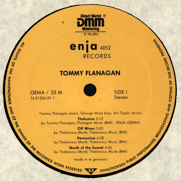 Tommy Flanagan ~ Thelonica (Vinyl) - Djungel & Jazz
