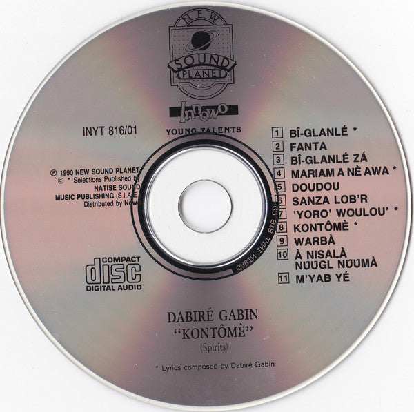 Dabiré Gabin ~ Kontômè (Spirits) (Vinyl) - Djungel & Jazz