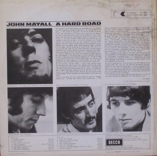 John Mayall & The Bluesbreakers ~ A Hard Road (Vinyl) - Djungel & Jazz