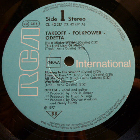 Odetta ~ Folkpower (Vinyl) - Djungel & Jazz