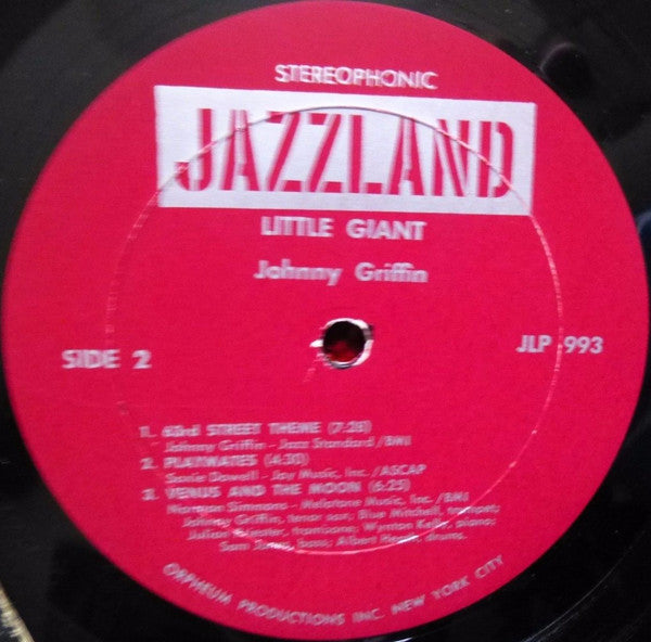 Johnny Griffin ~ The Little Giant (Vinyl) - Djungel & Jazz