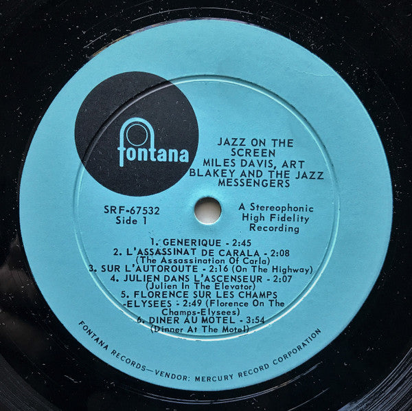 Miles Davis / Art Blakey & The Jazz Messengers ~ Jazz On The Screen (Vinyl) - Djungel & Jazz