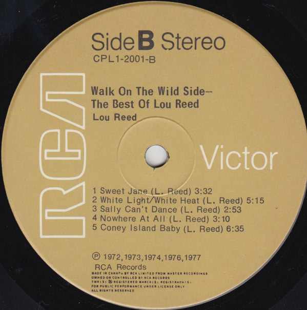 Lou Reed ~ Walk On The Wild Side - The Best Of Lou Reed (Vinyl) - Djungel & Jazz