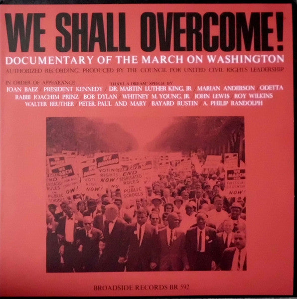 Various ~ We Shall Overcome! (Documentary Of The March On Washington) (Vinyl) - Djungel & Jazz