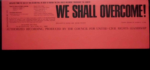 Various ~ We Shall Overcome! (Documentary Of The March On Washington) (Vinyl) - Djungel & Jazz