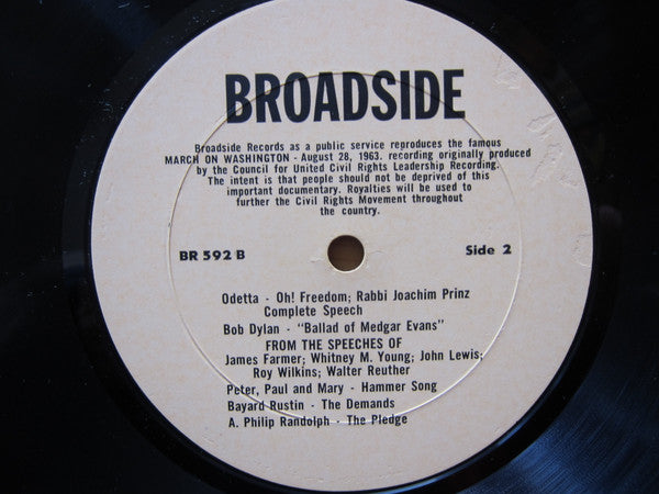 Various ~ We Shall Overcome! (Documentary Of The March On Washington) (Vinyl) - Djungel & Jazz