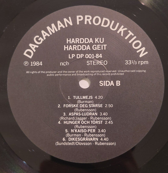 Hârdda Ku Hârdda Geit ~ Hardda Vore Nog... (Vinyl) - Djungel & Jazz