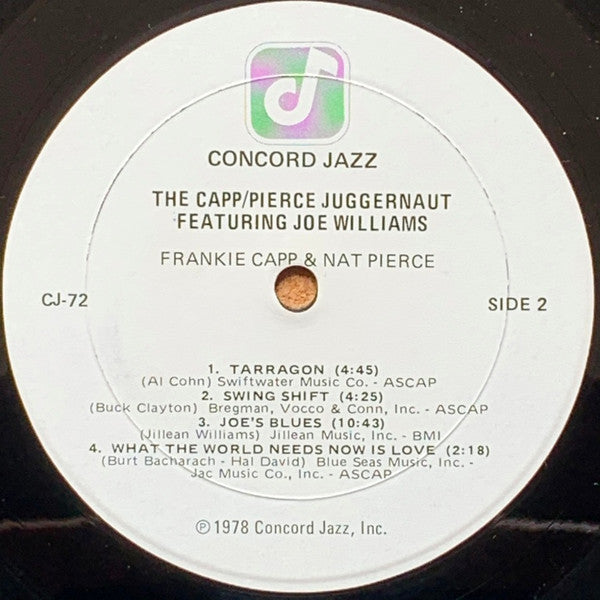 The Capp/Pierce Juggernaut Featuring Joe Williams ~ Live At The Century Plaza (Vinyl) - Djungel & Jazz