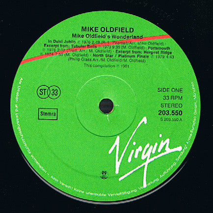 Mike Oldfield ~ Mike Oldfield's Wonderland (Vinyl) - Djungel & Jazz