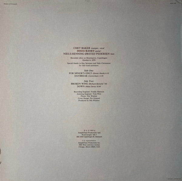 Chet Baker Trio ~ Daybreak (Vinyl) - Djungel & Jazz