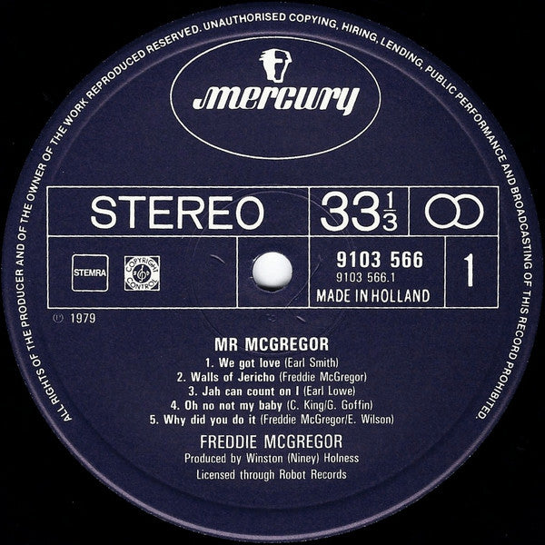 Freddie McGregor : Mr McGregor (LP, Album)