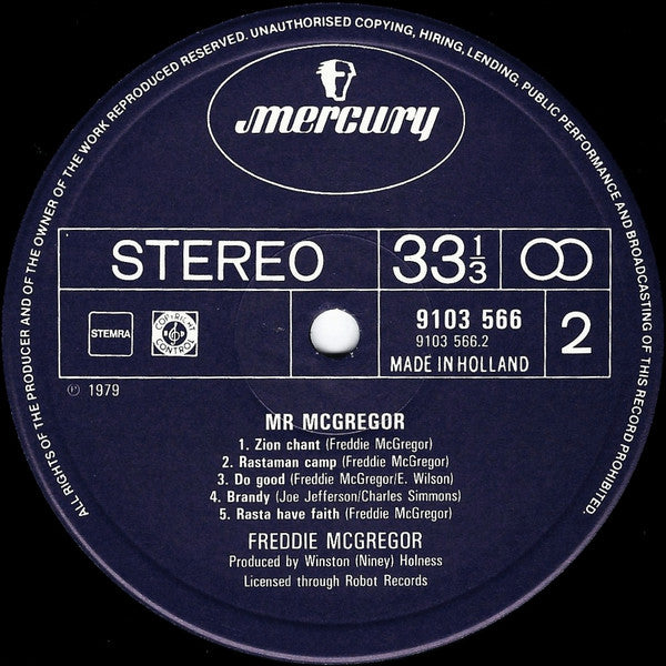Freddie McGregor : Mr McGregor (LP, Album)