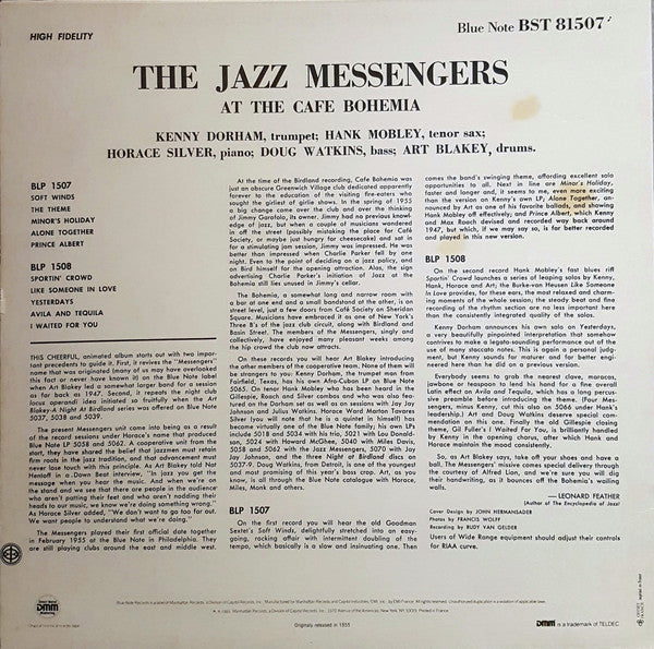 The Jazz Messengers* : At The Cafe Bohemia Volume 1 (LP, Album, RE, RM)
