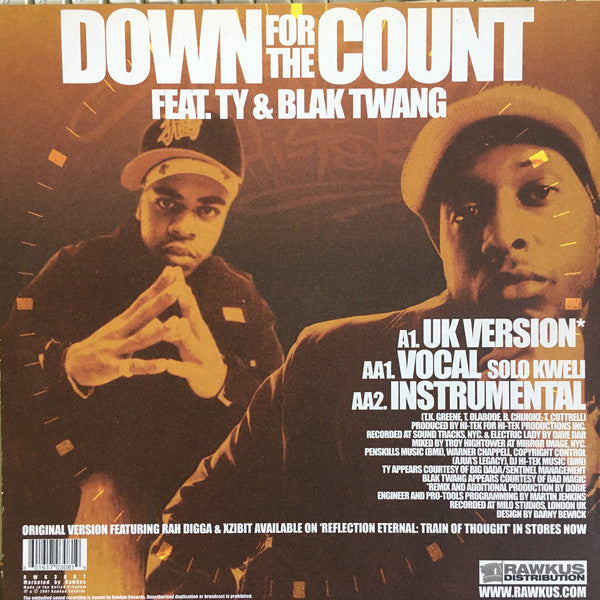Talib Kweli & Hi-Tek ~ Down For The Count (Vinyl) - Djungel & Jazz