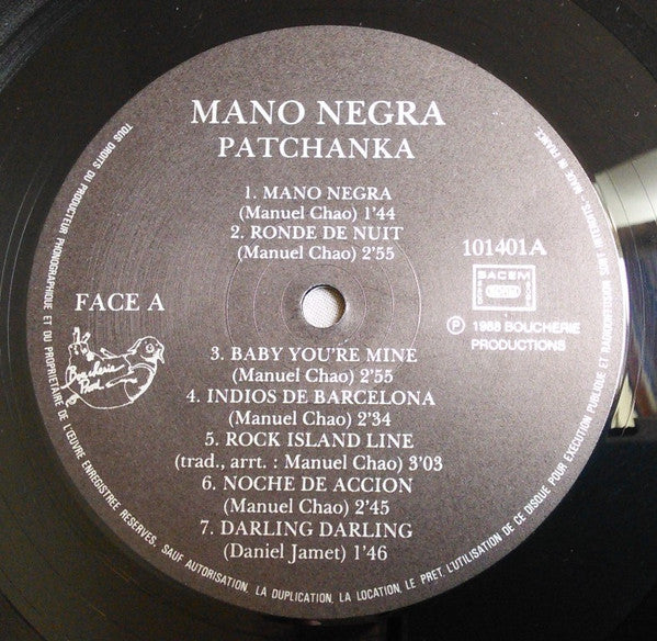 Mano Negra ~ Patchanka (Vinyl) - Djungel & Jazz