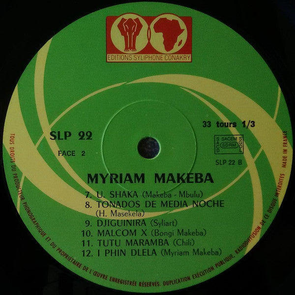 Myriam Makeba ~ Appel A L'Afrique (Vinyl) - Djungel & Jazz
