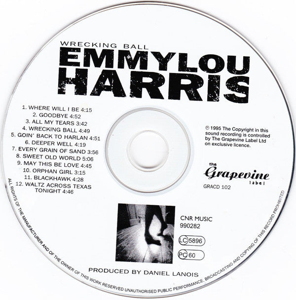 Emmylou Harris ~ Wrecking Ball (Vinyl) - Djungel & Jazz