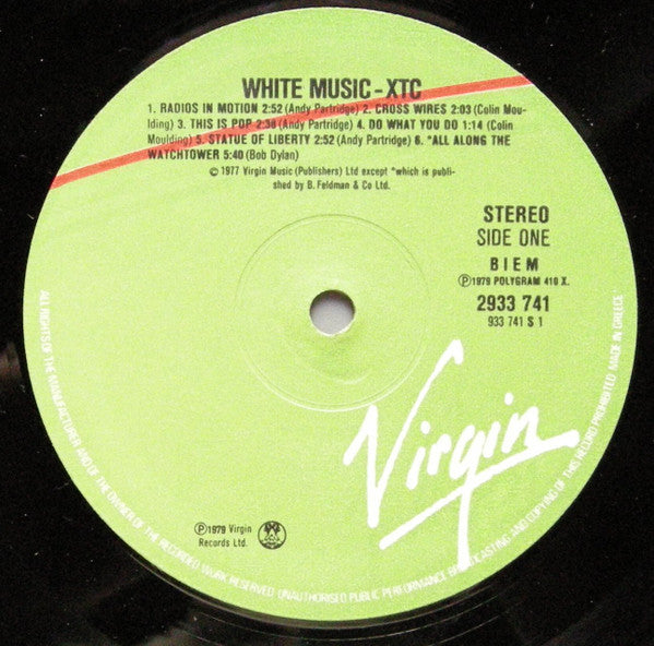 XTC ~ White Music (Vinyl) - Djungel & Jazz