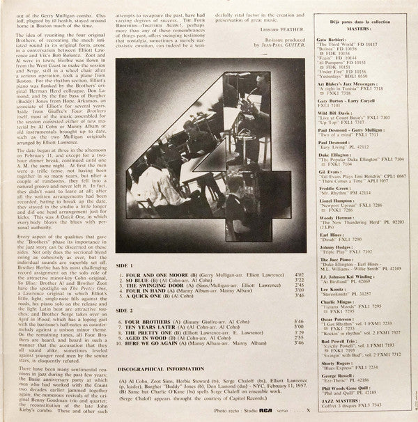 The Four Brothers ~ Together Again ! (Vinyl) - Djungel & Jazz