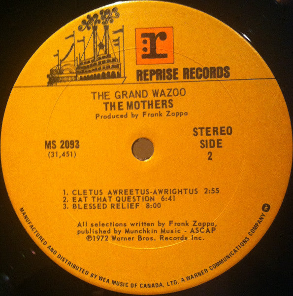 The Mothers ~ The Grand Wazoo (Vinyl) - Djungel & Jazz