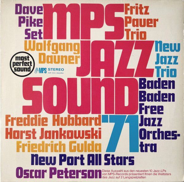 Various ~ MPS Jazz Sound '71 (Vinyl) - Djungel & Jazz