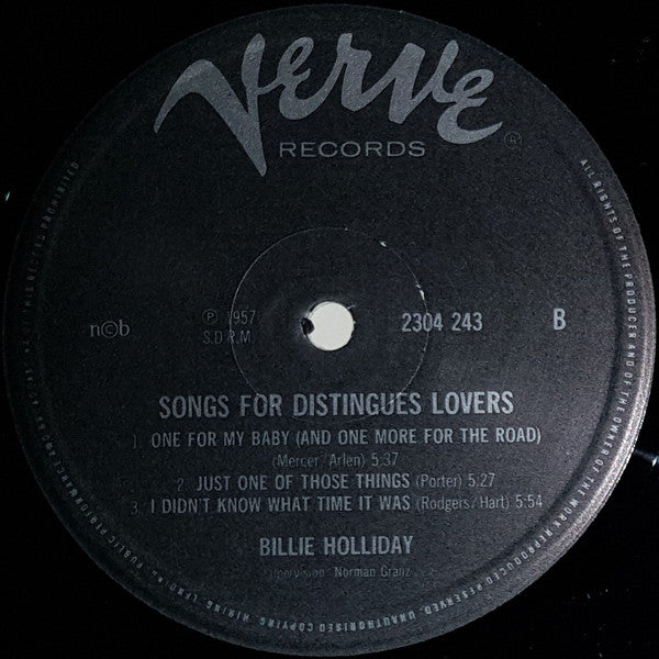 Billie Holiday ~ Songs For Distingué Lovers (Vinyl) - Djungel & Jazz