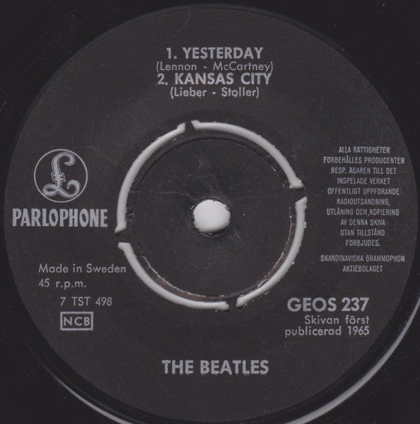 The Beatles ~ Dizzy Miss Lizzy (Vinyl) - Djungel & Jazz