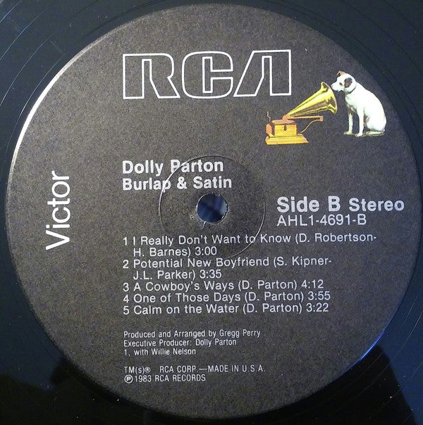 Dolly Parton ~ Burlap & Satin (Vinyl) - Djungel & Jazz