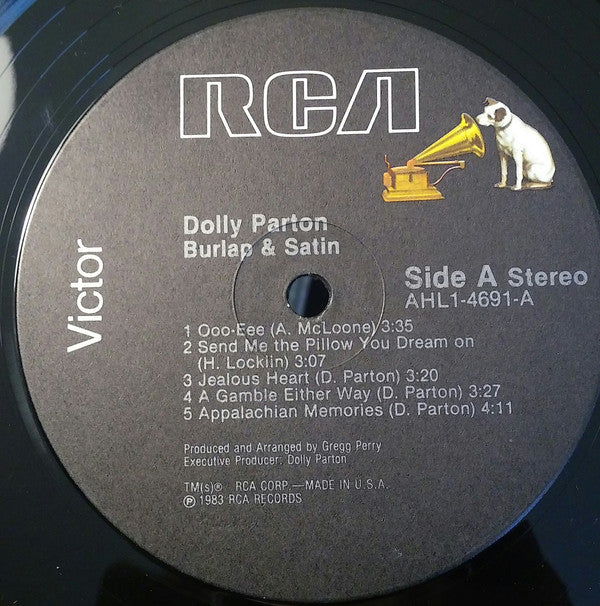 Dolly Parton ~ Burlap & Satin (Vinyl) - Djungel & Jazz