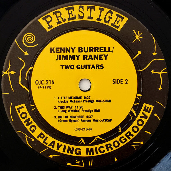 Kenny Burrell / Jimmy Raney ~ 2 Guitars (Vinyl) - Djungel & Jazz