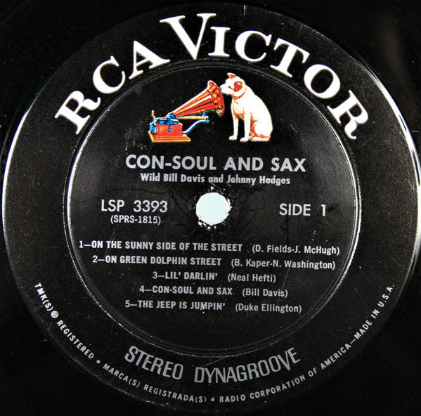 Wild Bill Davis And Johnny Hodges ~ Con-Soul & Sax (Vinyl) - Djungel & Jazz
