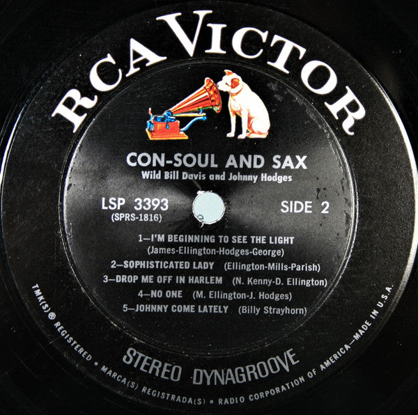 Wild Bill Davis And Johnny Hodges ~ Con-Soul & Sax (Vinyl) - Djungel & Jazz