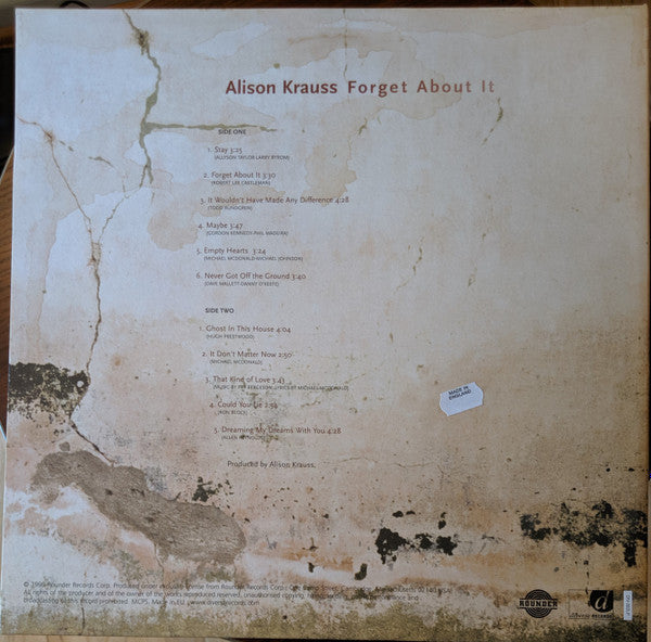 Alison Krauss ~ Forget About It (Vinyl) - Djungel & Jazz