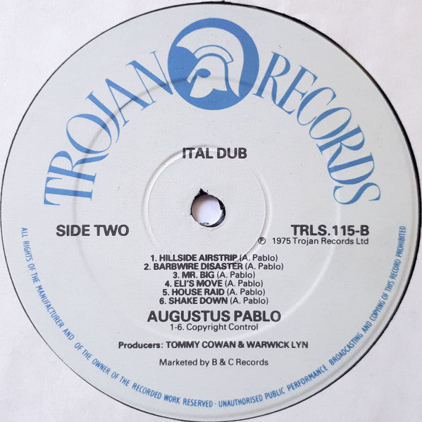 Augustus Pablo : Ital Dub (LP, Album, RP)