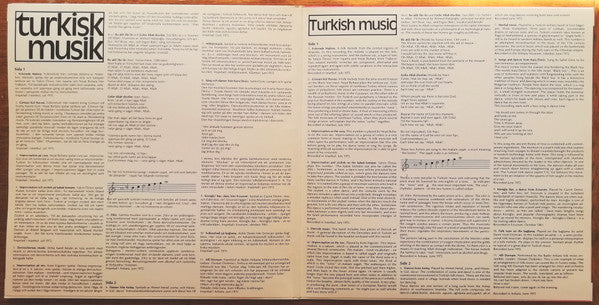 Various : Turkisk Musik (LP, Album)