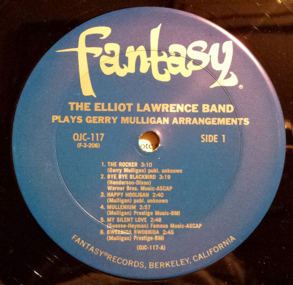 The Elliot Lawrence Band ~ Plays Gerry Mulligan Arrangements (Vinyl) - Djungel & Jazz