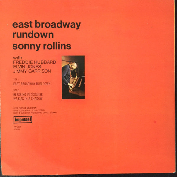Sonny Rollins ~ East Broadway Run Down (Vinyl) - Djungel & Jazz