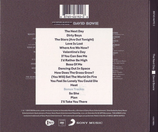 David Bowie ~ The Next Day (Vinyl) - Djungel & Jazz