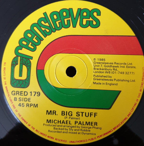 Michael Palmer : Pull It Up Now / Mr. Big Stuff (12")