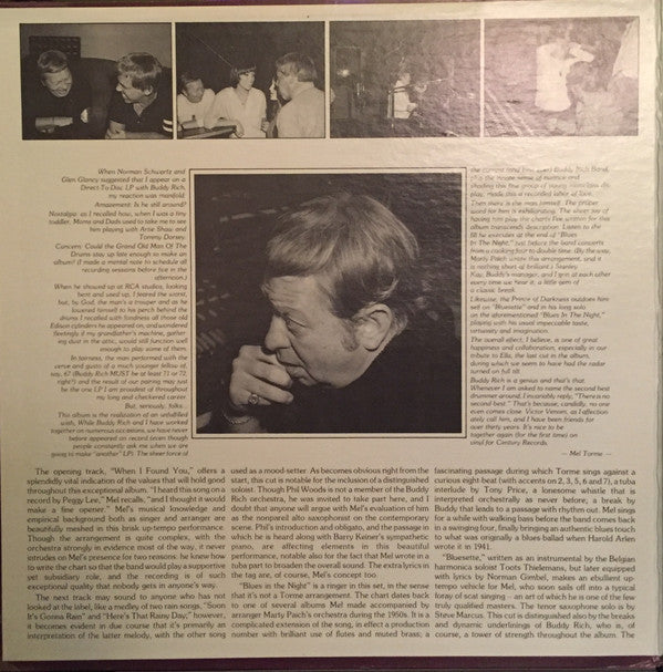 Mel Torme And Buddy Rich ~ Together Again For The First Time (Vinyl) - Djungel & Jazz