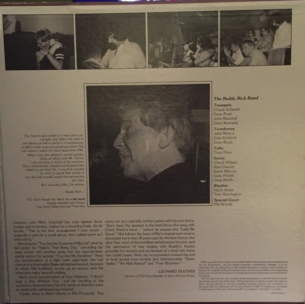 Mel Torme And Buddy Rich ~ Together Again For The First Time (Vinyl) - Djungel & Jazz
