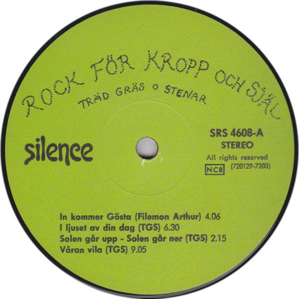 Träd, Gräs Och Stenar ~ Rock För Kropp Och Själ (Vinyl) - Djungel & Jazz