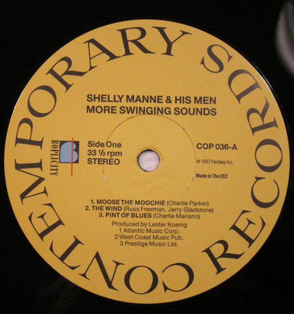 Shelly Manne & His Men ~ More Swinging Sounds (Vinyl) - Djungel & Jazz