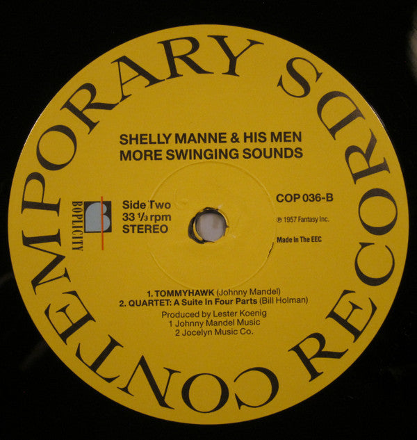 Shelly Manne & His Men ~ More Swinging Sounds (Vinyl) - Djungel & Jazz
