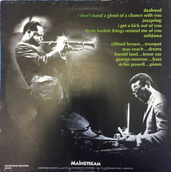 Max Roach And Clifford Brown* : Daahoud (LP, Album, Mono, RE)