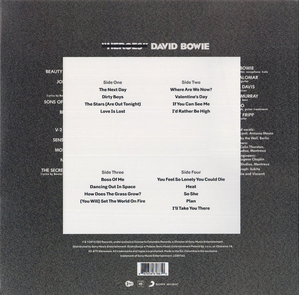 David Bowie : The Next Day (2xLP, Album, 180 + CD, Album, Promo)