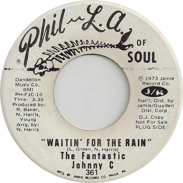 The Fantastic Johnny C ~ Don't Depend On Me / Waitin' For The Rain (Vinyl) - Djungel & Jazz