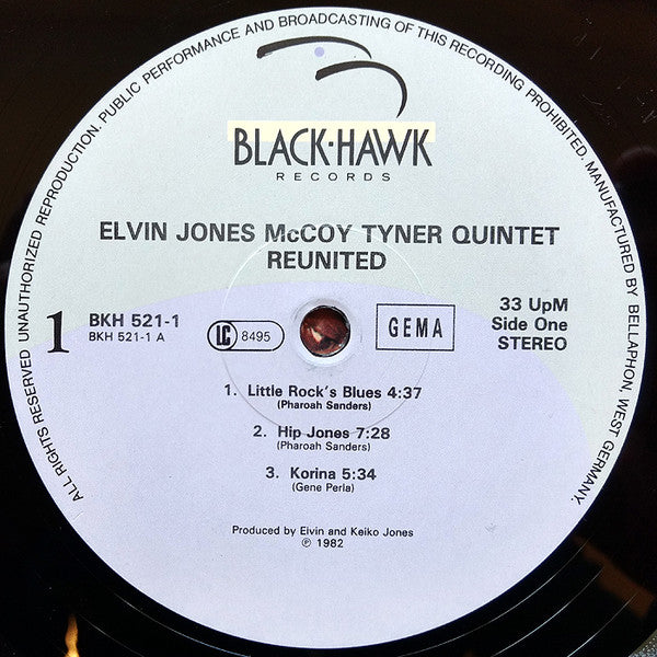 Elvin Jones McCoy Tyner Quintet ~ Reunited (Vinyl) - Djungel & Jazz