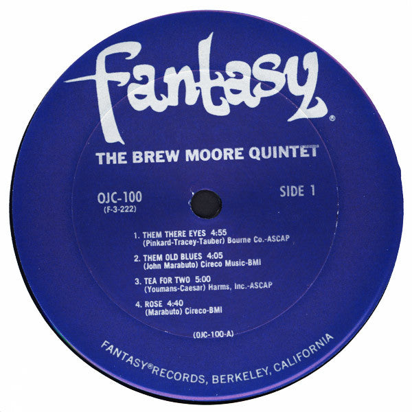 The Brew Moore Quartet And The Brew Moore Quintet ~ The Brew Moore Quintet (Vinyl) - Djungel & Jazz