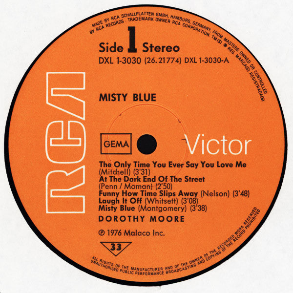 Dorothy Moore ~ Misty Blue (Vinyl) - Djungel & Jazz